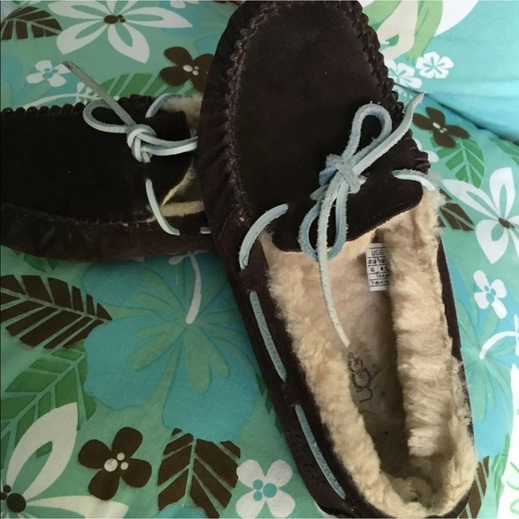 UGG Dakota Espresso Plush Moccasin Slipper… - Picture 2 of 7